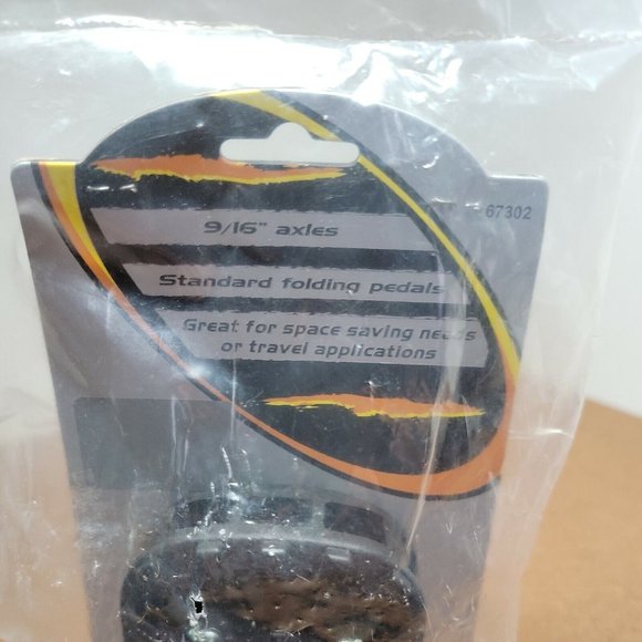 New in Package SUNLITE Folding Bicycle Pedals with 9/16" Axel and Reflectors - Picture 6 of 8